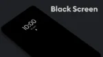 Black Screen app interface