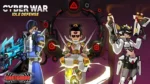 Cyber War: Idle Defense heroes gameplay