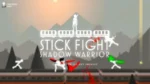 Stickman warrior in action