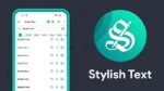 Stylish Text App Interface